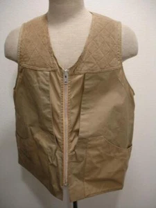 Men's S Game Winner Khaki Hunting Vest Quail Dove Duck Skeet Shooting Vtg 1950's - Picture 1 of 16