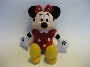 Minnie Mouse Puppe 9-1/2 Zoll Disney Plüsch weich rot gepunktet Kleid Stofftier Plüsch - Bild 1 von 4