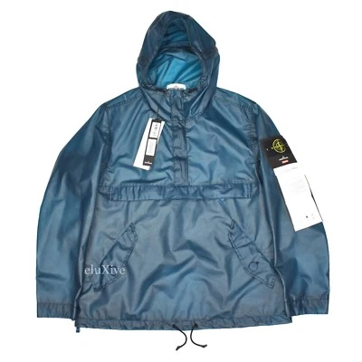 NWT Supreme Stone Island Poly Cover Anorak Jacket Translucent Teal DS AUTHENTIC - Image 1 of 4