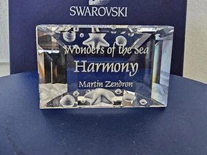SWAROVSKI SCS 2005 'HARMONY' TITLE PLAQUE UNBOXED  - Picture 1 of 1