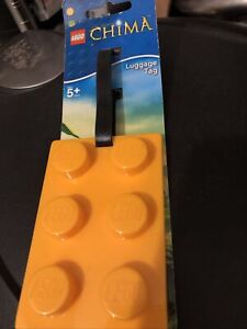 LEGO LEGENDS OF CHIMA LUGGAGE TAG SINGLE COLOR YELLOW NEW