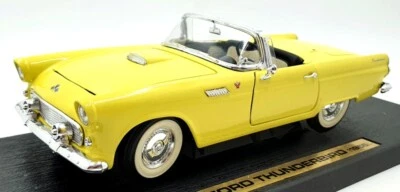 Road Signature 1/18 Scale Diecast 92068 - 1955 Ford Thunderbird - Yellow - Image 1 of 4