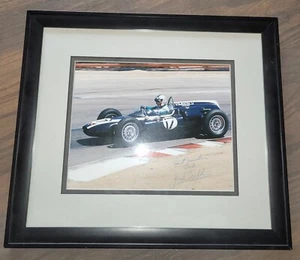 Jack Brabham 1961 8x10 foto mate firmada enmarcada 3 veces campeón Fórmula 1 - Imagen 1 de 3