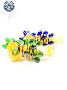 5” Glass Handpipe Smoking Honeycomb Style Smoking Hookah - Picture 1 of 4