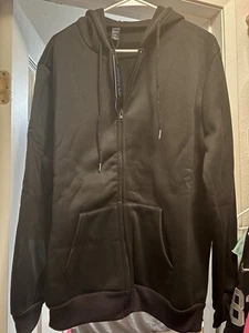 Black Zip-Up Hoodie - Picture 1 of 3