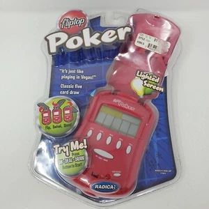 Fliptop Poker Electronic Handheld Game (Radica, Sealed, 17001, Lit Screen) - NEW - Picture 1 of 2
