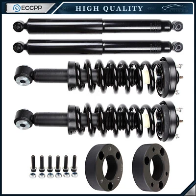 2X 2.5" Front Leveling Lift Kit & 4X Struts Shocks For Ford F-150 2WD 2004-2008 - Imagem 1 de 4