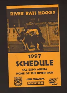 Sacramento River Rats 1997 Home Pocket Schedule RHI - Imagen 1 de 1