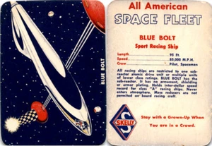 UO67 Skelly Benzina, Flotta Spaziale All American, 1953, Bullone Blu - Foto 1 di 1
