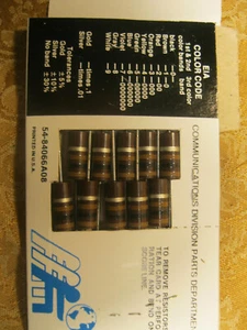 Vintage Motorola Resistor File 100K 10% 100-10-2 06-127c25 - Picture 1 of 3