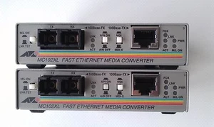 Lot of 2 Allied Telesyn AT-MC102XL-20 Fast Ethernet Media Converter | AT-MC102XL - Afbeelding 1 van 3