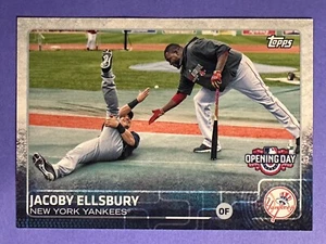 2015 Topps Opening Day JACOBY ELLSBURY SSP Photo/Image Variation #74 Yankees - Picture 1 of 2