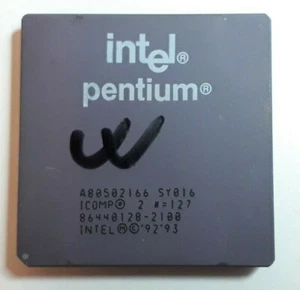 Processore Intel Pentium A80502166 166MHz SY016 SPGA - Foto 1 di 2