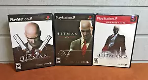 SONY PLAYSTATION 2 PS2 ~ HITMAN Blood Money/Contracts/Silent Assassin w/Manuals - Picture 1 of 5