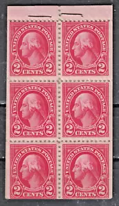 USA:1914-15 SC#425e MNH Booklet pane of 6 Washington AP1972 - Picture 1 of 2