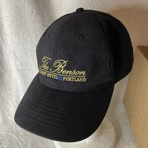 The Benson Hotel Portland & Coast Lucky Strapback Dad Hat Ball Cap Mens Black - Picture 1 of 7