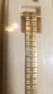 New Old Stock Twiston by Speidel Damenuhr goldfarben 87L Erweiterungsband Adj - Bild 1 von 5