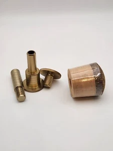 Cork Fly Rod Fighting Butt With Gunmetal Aluminum Hardware - Picture 1 of 5