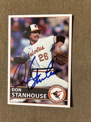Don Stanhouse Orioles Autographed Postcard - Image 1 of 2