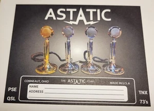 Astatic D-104, Silver Eagle , Golden Eagle qsl cards ham radio cards cb cards - Picture 1 of 2