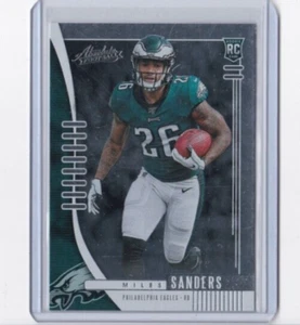 MILES SANDERS 2019 PANINI ABSOLUTE FOOTBALL ROOKIE CARD-SHIPS FREE - Picture 1 of 22