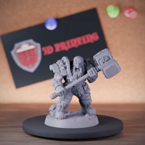 Dwarf Fighter Miniature Dungeons and Dragons Mini DnD 5e TTRPG Pathfinder - Picture 1 of 8