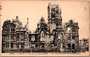 Postcard France The Great War 1914-1916 Arras Town Hall After Bombardment WWI - Picture 1 of 2