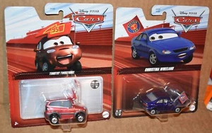 DISNEY PIXAR CARS METAL TIMOTHY TWOSTROKE & CHRISTINA WHEELAND NEW - Picture 1 of 8