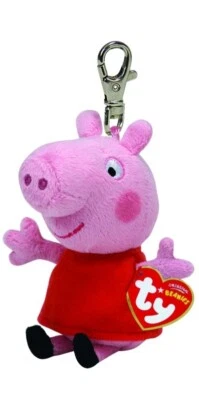 TY BEANIE BOO´S Ty Beanie Babies Clip Anhänger Peppa Pig ca. 12 cm