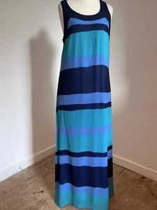 Next maxi size 14 sleeveless striped dress Summer cruise Holiday Wedding - Picture 1 of 8