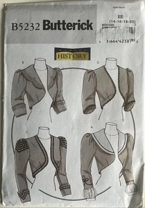 Butterick Pattern B5232 Sz 14-20 Victorian Jacket Bolero Theater Cosplay UNCUT - Picture 1 of 4
