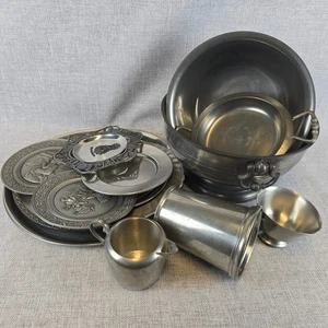 Zinnschrott Lot 14+ Pfund alle markiert Zinn kein Wilton kein gewichtetes Handwerk Schmelzen - Bild 1 von 7