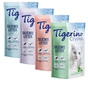 6x5L Tigerino Crystals Mixed Pack Odours Control Dust Free Cat Litter - Picture 1 of 5