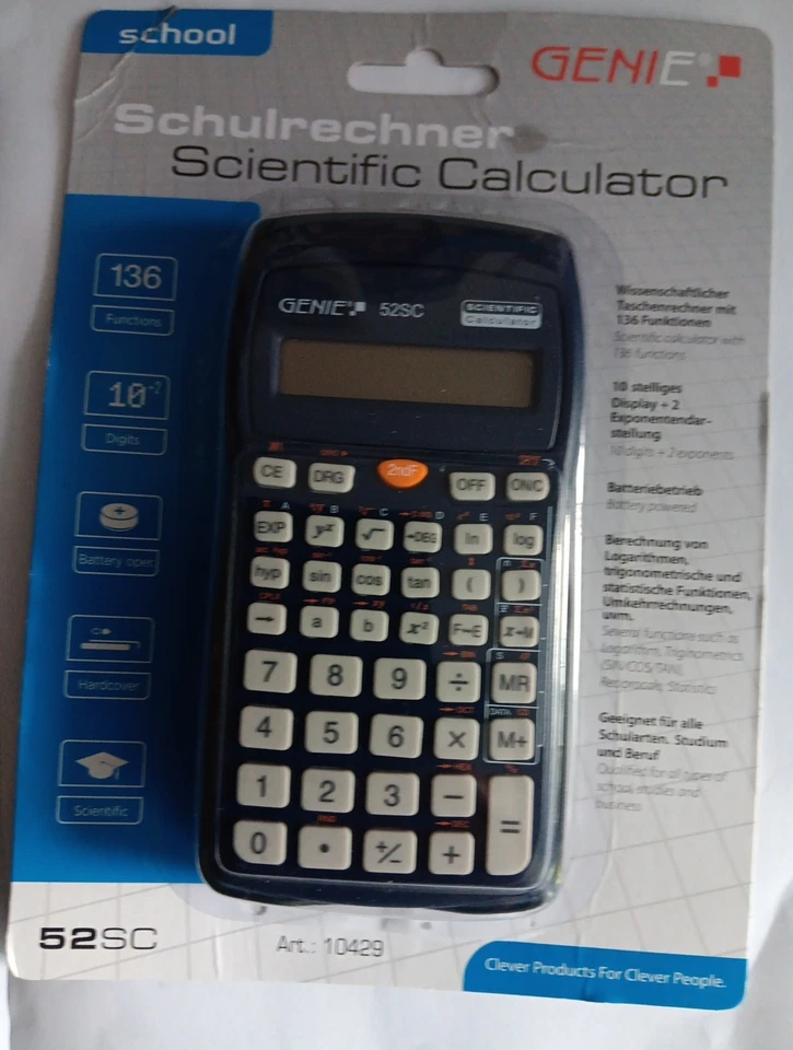 Schulrechner Genie 52sc Neu/ovp