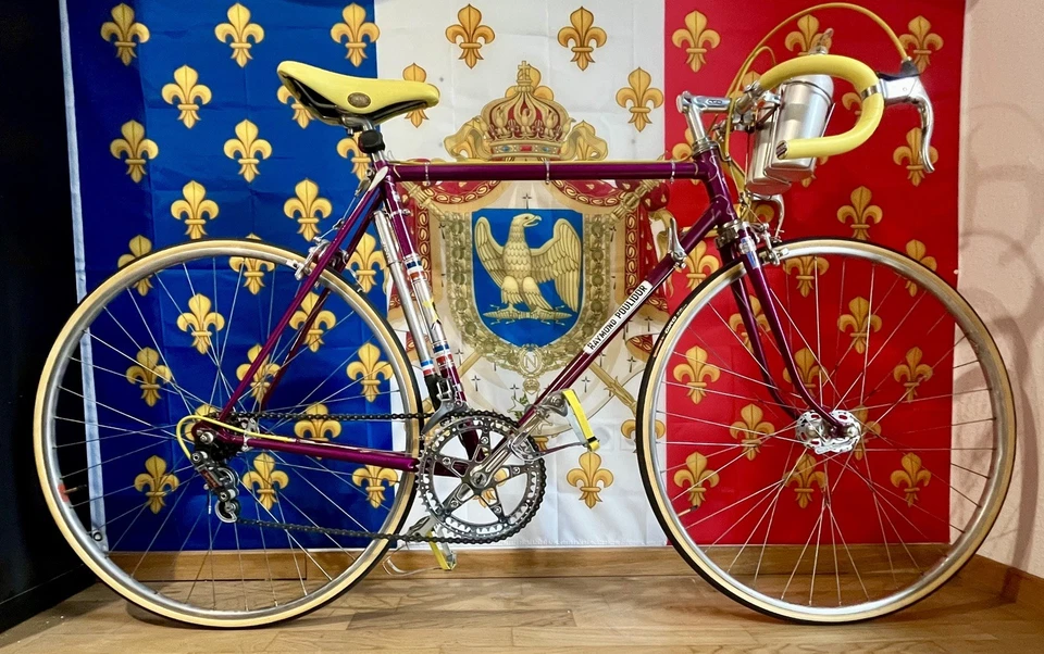 Raymond Poulidor Gr. 55 mit 10 Gänge von 1964 Originallack! Sehr selten! Leder! - Bild 1 von 4