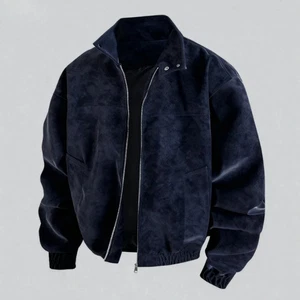 2025 Autumn and Winter New Jacket Men's Stand Up Collar Jacket Loose Comfortable - Picture 1 of 15