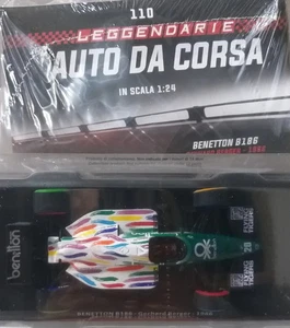 Leggendarie auto da corsa BENETTON B186 di Gerhard Berger del 1986 in scala 1:24 - Foto 1 di 8
