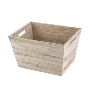 Medium Natural Wood Storage Bin - Picture 1 of 12