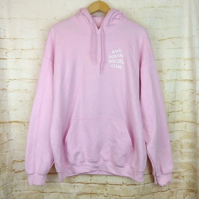 Sudadera con Capucha Anti Social Social Club ASSC Hombres XL Rosa Know You Better EE. UU. Foto 1 de 4
