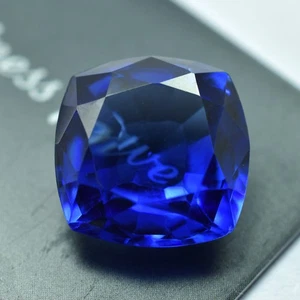 9 Ct Flawless Blue Sapphire Square Cushion Cut Making Jewelry Loose Gemstones - Picture 1 of 5