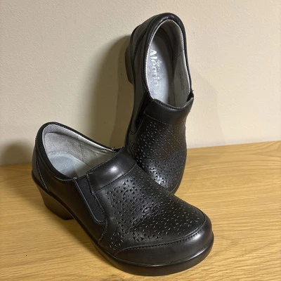 Женские удобные туфли без шнурков Alegria Ery черная кожа размер ЕС 36 - Изображение 1 из 4