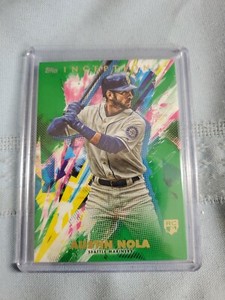 2020 Inception Green Austin Nola RC Parallel #10 Seattle Mariners Rookie