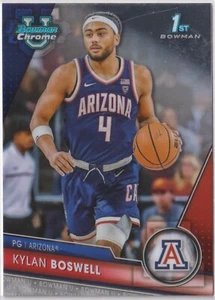Kylan Boswell 2023-24 Bowman University Chrome Base 1st Bowman Card #3 - Picture 1 of 2