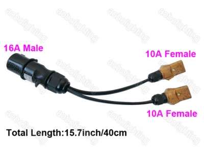 DJ disco led stage lighting movinghead sharpy moving head beam light power cable - Image 1 of 2