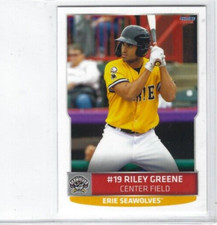 2021 Erie SeaWolves (Double A-Detroit Tigers) Riley Greene
