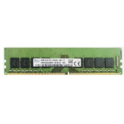 New Hynix 32GB DDR4 3200MHz PC4-25600 2RX8 UDIMM Memory Ram HMAA4GU6AJR8N - Image 1 of 4