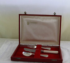 Silver Child-Set Boxed : Spoon, Fork & Knife with Xylo Handle