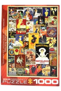 Eurographics 1000 Piece Jigsaw Puzzle “Vintage Posters” 19 1/4” X 26 5/8” USA - Picture 1 of 7