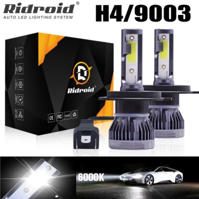 For Motorcycle H4 6500K LED Hi/Lo Beam Front Light Bulb Super Bright Headlight - Image 1 of 4