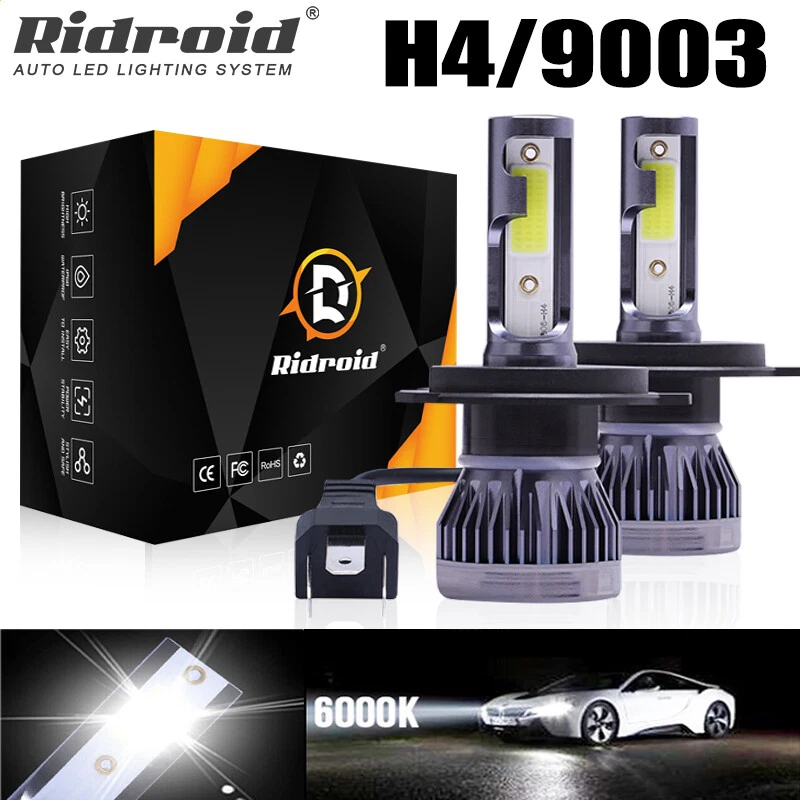 For Motorcycle H4 6500K LED Hi/Lo Beam Front Light Bulb Super Bright Headlight - Image 1 of 4